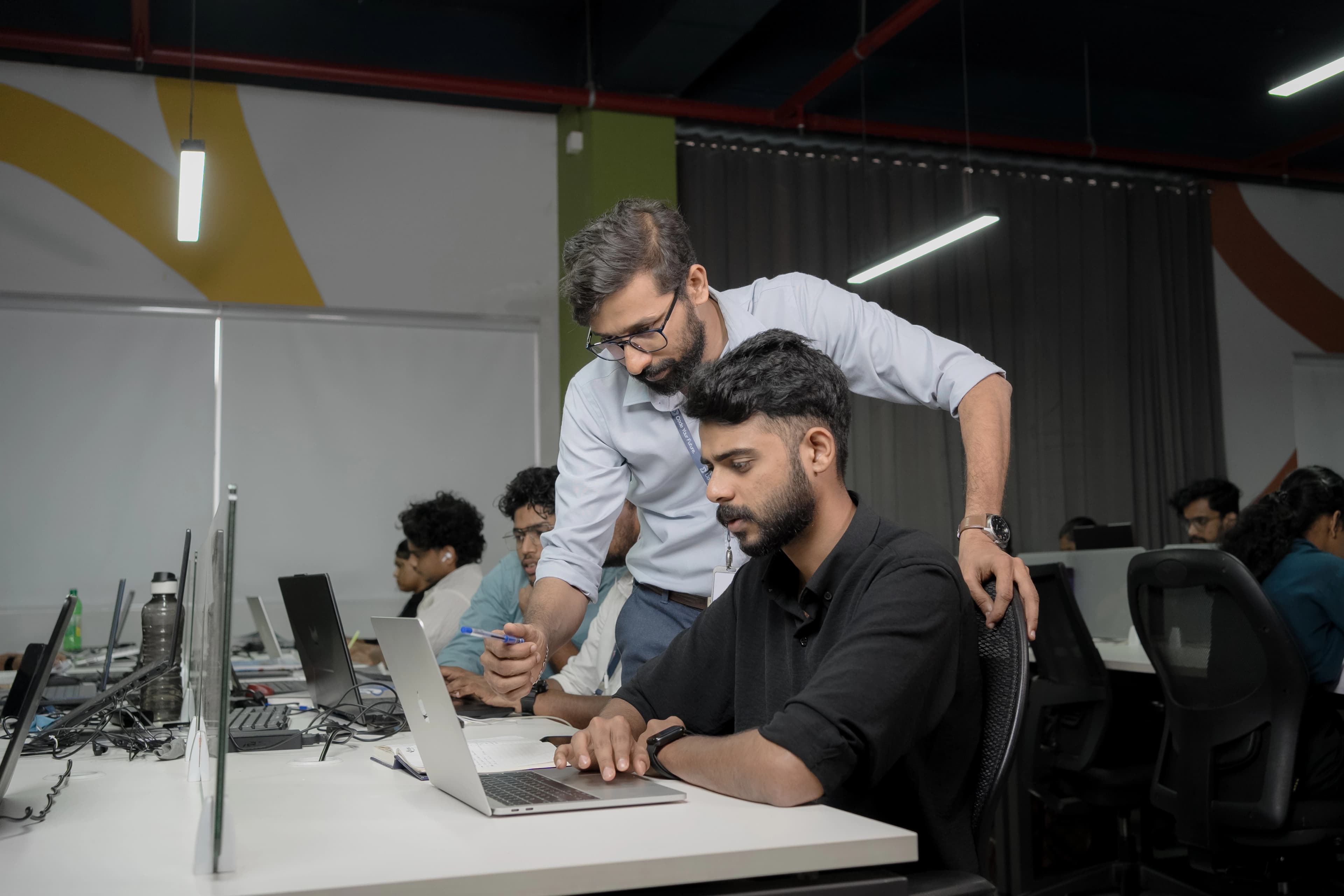 Tech School developer coding interface